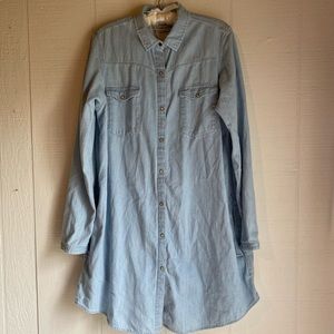 Maison Scotch Chambray Tunic/Shirt Dress